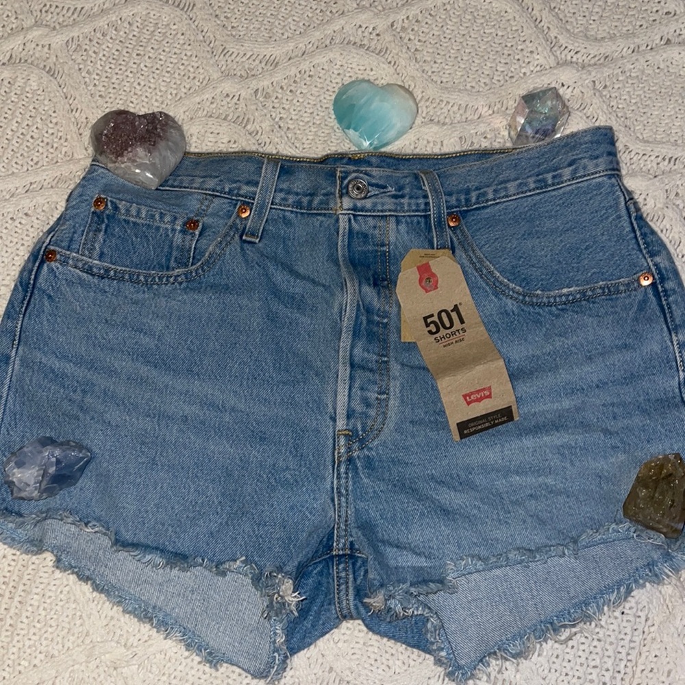 Levi’s 501 high rise button fly shorts ✨